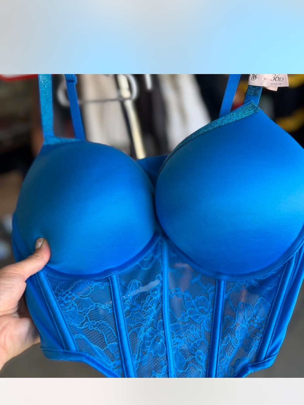 Victoria’s Secret Rhinestone Corset Bra Size 36D